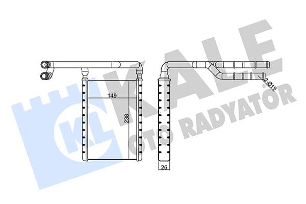 Kalorifer Radyatörü Ford Transit-Custom 14>