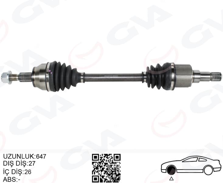 Komple Ön Aks Sol Connect 14> 1.6 TDCi