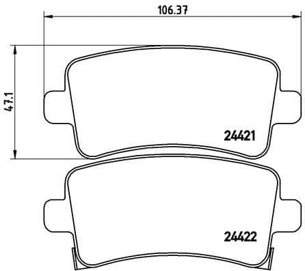 Arka Fren Balatası İnsignia A 08>17 Saab 9.5 10> Malibu 2.0D 2.4 12> 16 İnç Jant