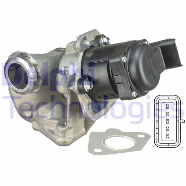 Egr Valfi Berlingo-C3-C4-C5-Jumpy-Xsara-P1007-P206-P207-P307-Expert-Partner 1.6 HDi Fiesta VI 03>11 C Max Focus II 04>11 Fusion 03>12 1.6TDCI Volvo V70 III S80 II 10> S40 II V50 05> 1.6TD