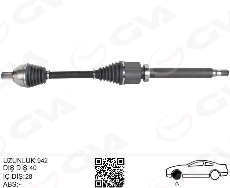 Ön Aks Komple Sağ Ford Mondeo IV 2.0 TDCi 07>14