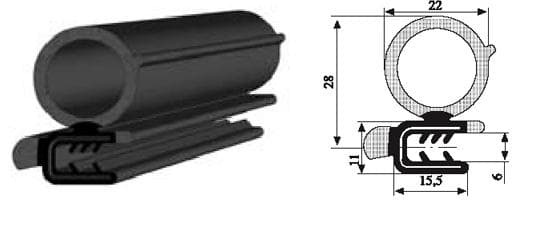 Kapı Fitili Metre Tek Tubink-Etekli 18 MM 50 MT