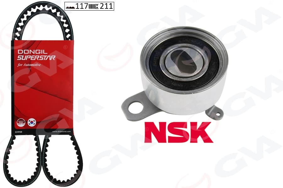 Triger Kayış Seti Eksantrik Seti Toyota Corolla 1.6L 4A-Fe Enjeksiyonlu AE101 AE111 92-00 1 Kay İş 1 Rulman 117x210