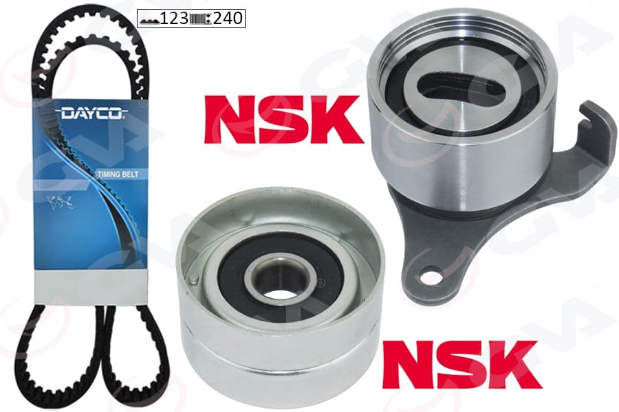 Triger Kayış Seti Eksantrik Seti Toyota Corolla 1.3L 2E Karbüratörlü EE90. EE100 88-98 1 Kayış 2 Rulman 123x240