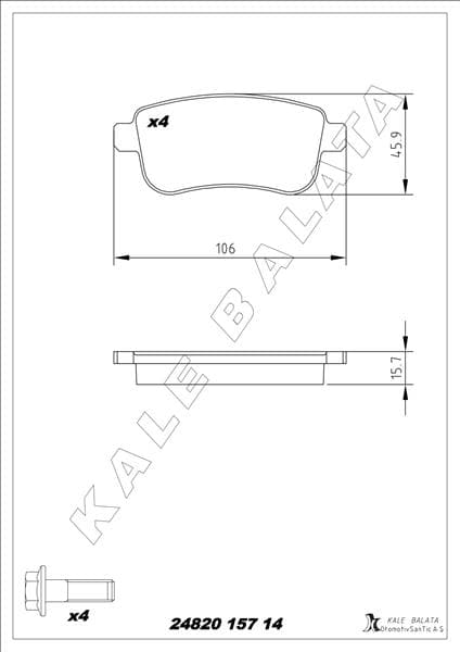 Arka Fren Balatası Fluence 09> Megane III 09> Megane IV 15> Scenic III 09> Clio V 19> Captur II 20> 1.0 Tce 1.2 Tce 1.3 Tce 1.5 dCi 1.6 Sce 440603734R