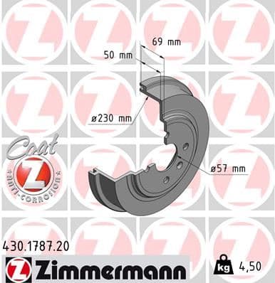 Arka Fren Kampanasi Opel Astra G-Astra H Corsa C 230x48.5x4 4DL