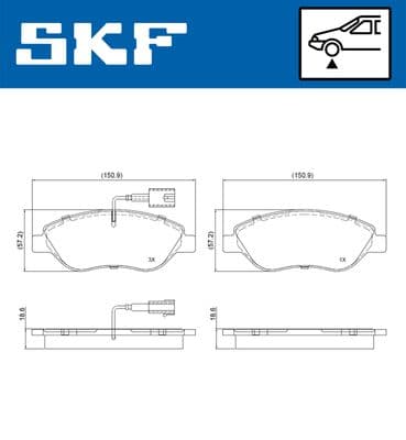 Ön Fren Balatası Fişli Fiat Bravo II 08>14 Egea HB 15> Alfa Romeo Mito 08>15 Lancia Delta III 08>14 1.3D MTJ 1.4TB 1.6D MTJ 1.9D MTJ 2.0D MTJ Büyük Tip