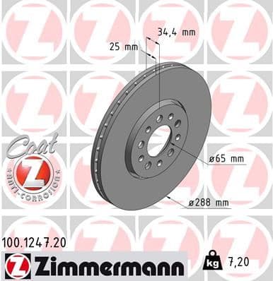 Ön Fren Aynasi Golf IV 00>V 03>POLO 01>BORA 98>OCTAVIA 98>FABIA 05>IBIZA 05> 288x25x5DLxHAVALI 986478867-DF4027