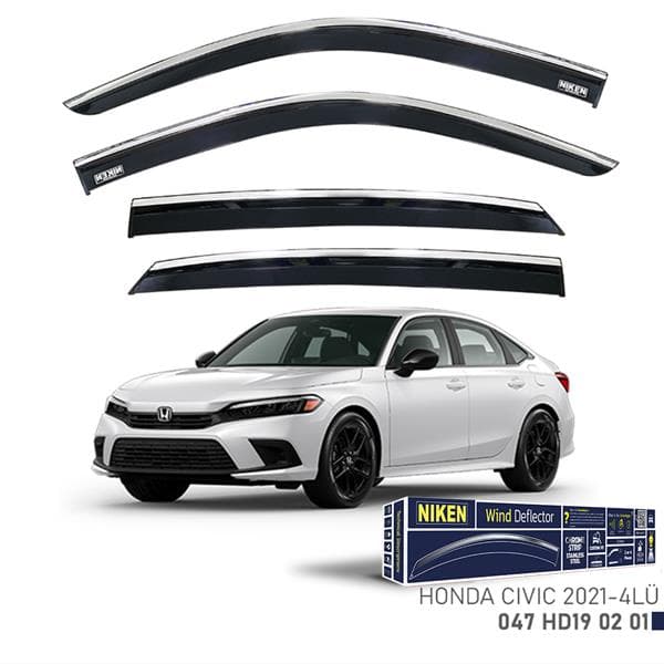 Kromlu Cam Rüzgarliği Honda Civic 2021- Sedan 4LÜ