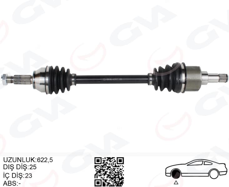 Ön Aks Komple Sol Ford Fiesta / Fusion 1.4TDCI / 1.6TDCI 02>11