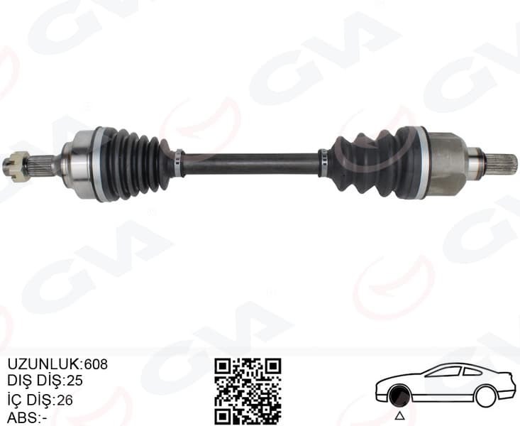 Komple Aks Sol Ön Psa 307 3A/C 1.6 A-T 00-07