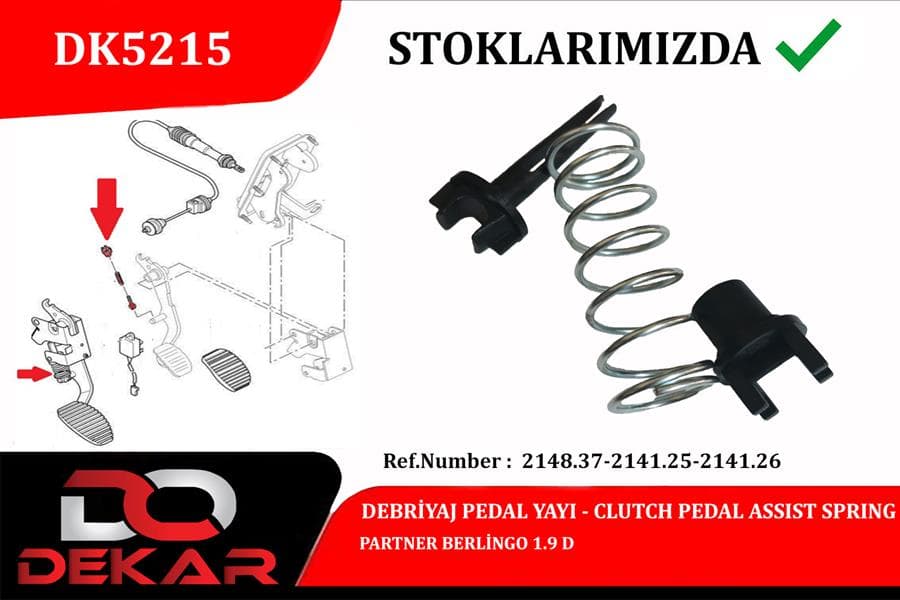 Debriyaj Pedal Yay TKM. Partner-Berlingo 1.9 D