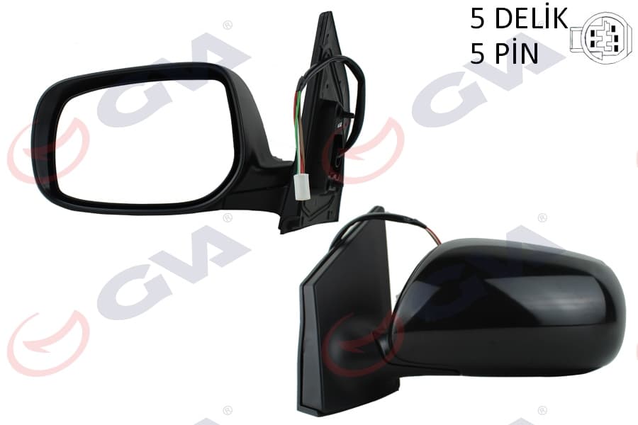 Diş Dikiz Aynasi Sol Corolla 08> Elektrikli İsitmali Astarli Konveks 5 Fiş VM-6263NEHPL