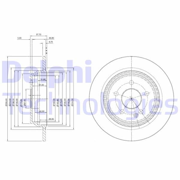 Arka Fren Disk Aynasi Mondeo IV S Max Galaxy 07>14 Kuga I 08>12 / Evoque 12-18 302mm