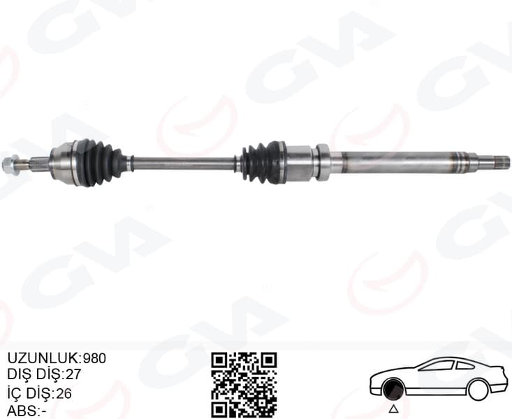 Komple Ön Aks Sağ Connect 14> 1.6 TDCi