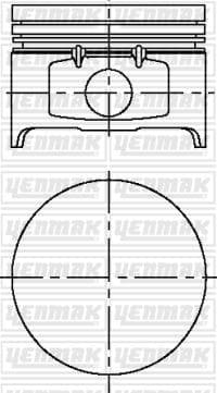 Motor Piston Segman STD 79.50 Clio II 98>05 Megane 96> Logan 04> Sandero 08> Solenza 03> 1.4 K7J