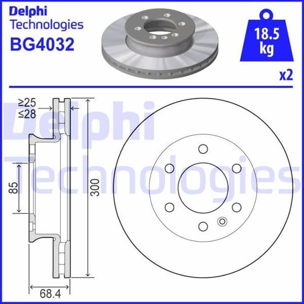 Fren Diski Ön Mercedes Sprinter B906 B907 B910 . VW Crafter 30-35-50