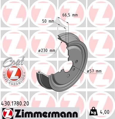 Arka Kampana Astra G 98>09 Combo C 01>11 Astra F SW 91>98 230x265x57x69x4DL 93189219