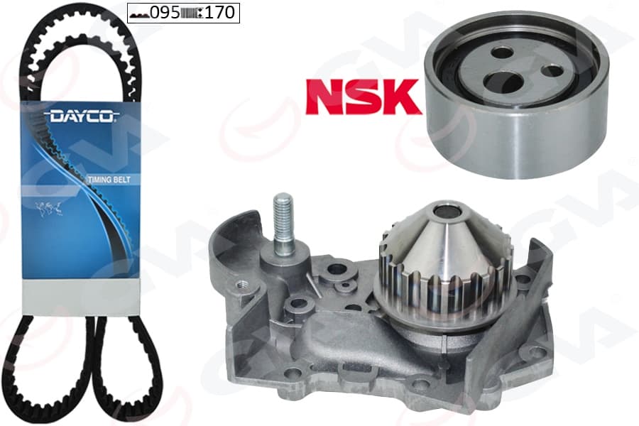 Devirdaimli Eksantrik Gergi Kiti Renault Clio I 90>98 R19 88>95 Megane I 96>99 095x170 1.2-1.4-1.6