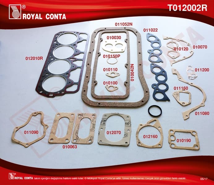 Motor Takım Conta Süper Keçesiz M131 DKŞ 1600