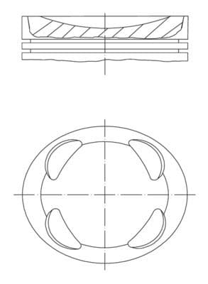 Piston Segman 0.50 P207-P208-P308-P508-P2008-P3008-Partner-Berlingo-C3-C4-C5-DS3-DS4 1.6 VTi EP6C 16V Mini N12 N16 R56 R57 R58 R59 R61 77.50mm