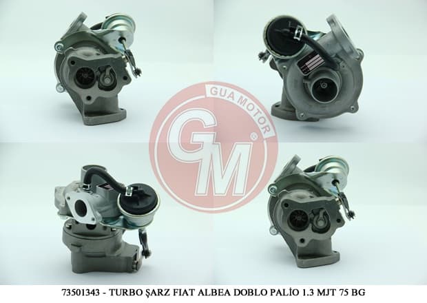 Turbo Şarj Fiat Albea Doblo Palio Punto Fiorino Punto Evo 1.3 MJT 70-75 BG