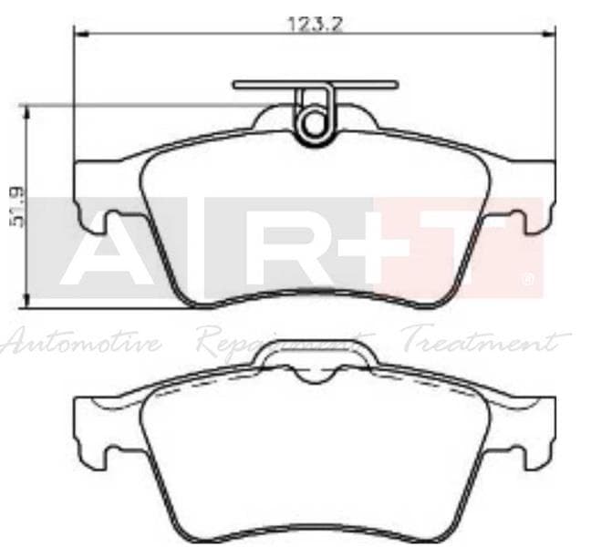 Arka Balata Focus II Cmax 03> Connect 02> Laguna III 07> Opel Vectra C 02> Signum 03> Citroen C5 08> Peugeot P508 10>18