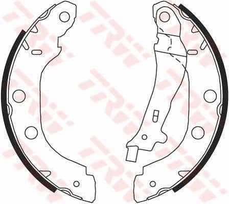 Arka Pabuç Balata KNG 1.2 1.5DCİ 1.6 1.9 97 >05 > Nissan Primera 1.6 1.8 2.0TD 96-01 228x42