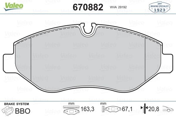 Fren Balatası Ön Mercedes W639 W447 B906 . VW Crafter 30-35-50
