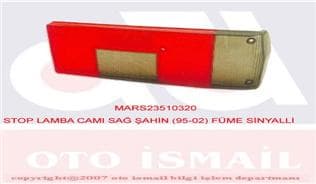 Stop Lamba Camı Sağ Sahin 95-02 Fume Sinyalli