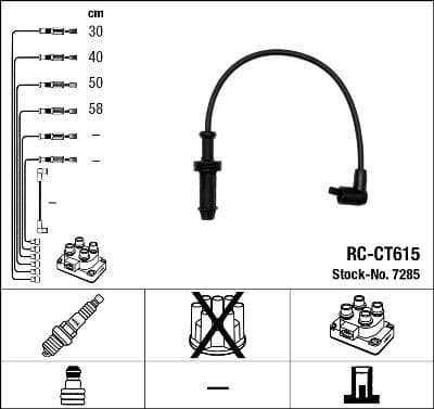Buji Kablosu Takımı Peugeot P106-P306-P405-Partner Citroen Berlingo-Xsara-Saxo-ZX-BX-Ax-C15 1.1 TU1 1.3 TU2 1.4 TU3 1.6 TU5