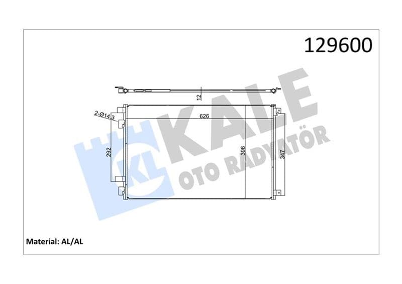Klima Radyatörü Kondenser Renault Megane II 03> Scenic II 03> Grand Scenic II 03> 1.5dCi 1.6 1.9dCi 2.0
