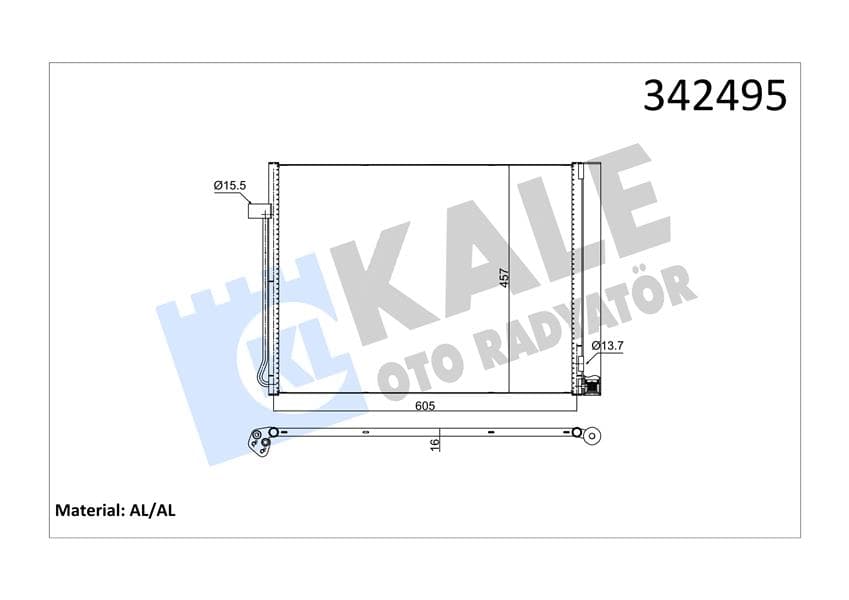 Klima Radyatörü BMW E70 F15 E71 F16
