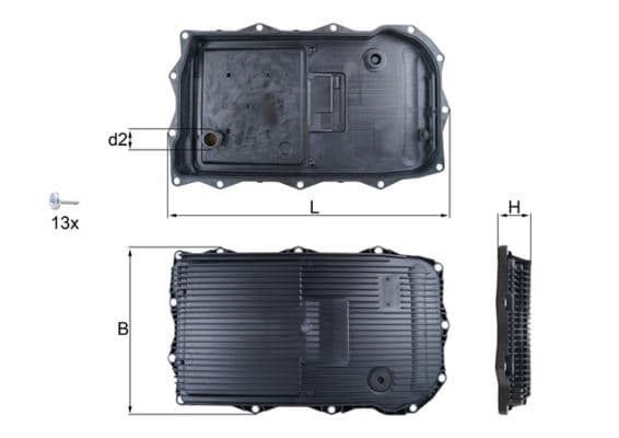 Otomatik Şanzıman Yağ Karteri GA8HP45Z BMW F20 F45 F30 F10 F01 E84 F25 E70 . Land Rover Defender L 663 L319 Range Rover III L322 L494 . Jaguar Xe X760 F-Type X752