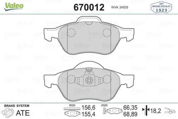 Ön Balata Megane II 02> Scenic II 02> Clio III 05> 1.5dCi 1.6 16V 2.0 16V
