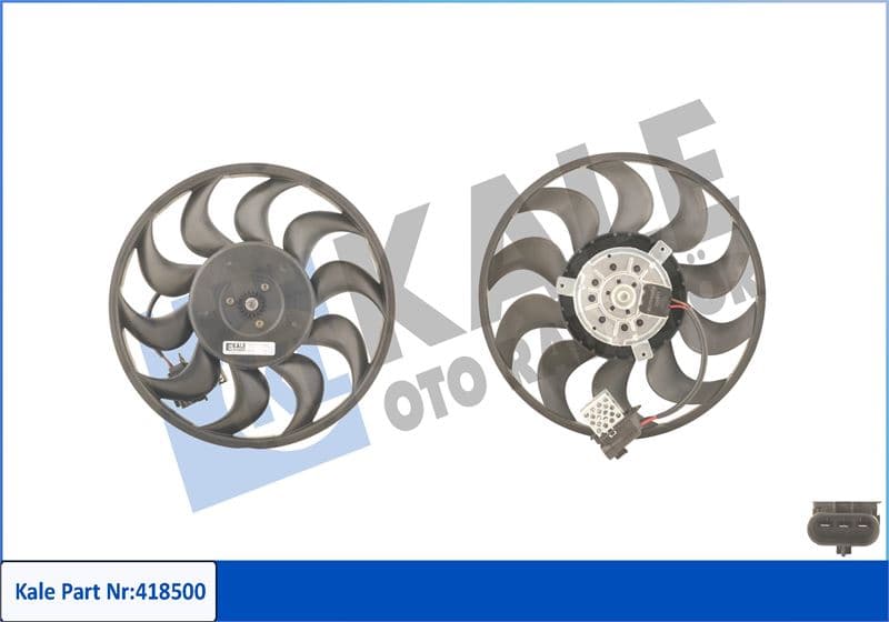 Su Radyatör Fan Motoru Pervaneli 1.3-1.6-1.9 Astra H-Zafira B 280W-315mm