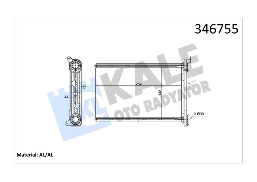 Kalorifer Radyatörü BMW E87 E90 F26 F25 E84 E92 E91 E81