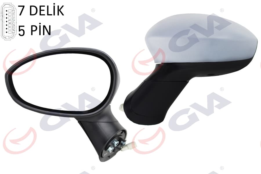 Diş Dikiz Aynasi Sol Grande Punto 06>LINEA 07> Elektrikli İsitmali Astarli Sensörlü Konveks 5 Fiş VM-6156EHPL