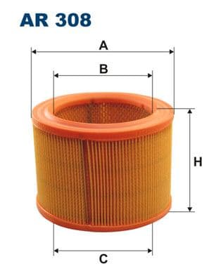 Hava Filtresi Berlingo 96- - P.306 98-01 - Partner 96- - Xsara 97-00 1.8D - 1.9D