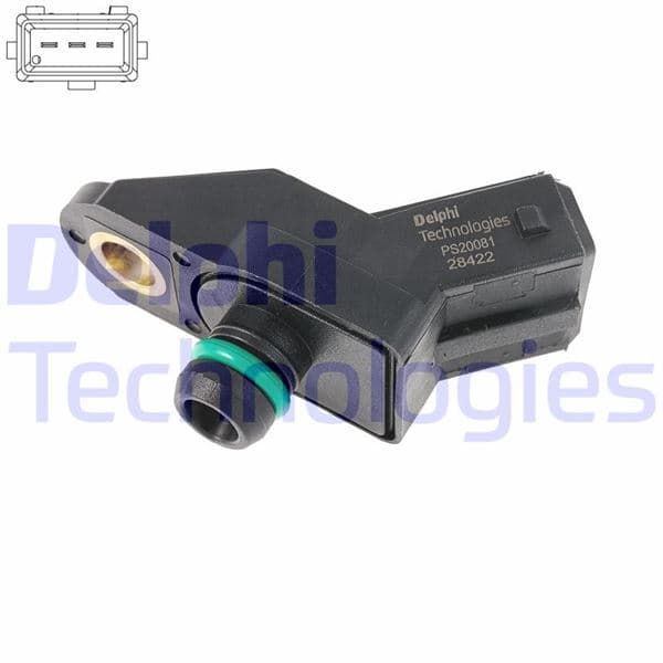Basinç Map Sensörü P106-P206-P306-P406-P605-Partner-Berlingo-Saxo-Xsara-ZX-Xantia 1.1-1.4-1.6-2.0 Tu 1-TU3-TU5-XU10