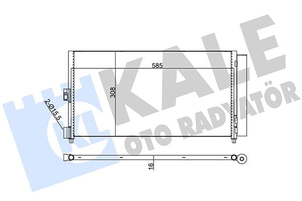 Klima Radyatörü Kondenser Fiat Doblo 01>IDEA 04>PUNTO 03> Lancia Ypsilon 06>11 1.2 1.3JTD 1.4 1.9JTD
