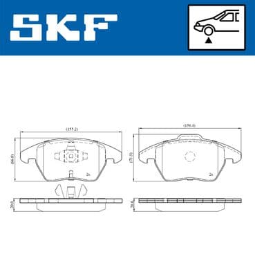 Ön Balata C4 Picasso 06 >11 > P5008 1.6 16V-2.0 16V-2.0 HDi 08 >12 >P3008 12 > DS4 11 > DS5 12 >