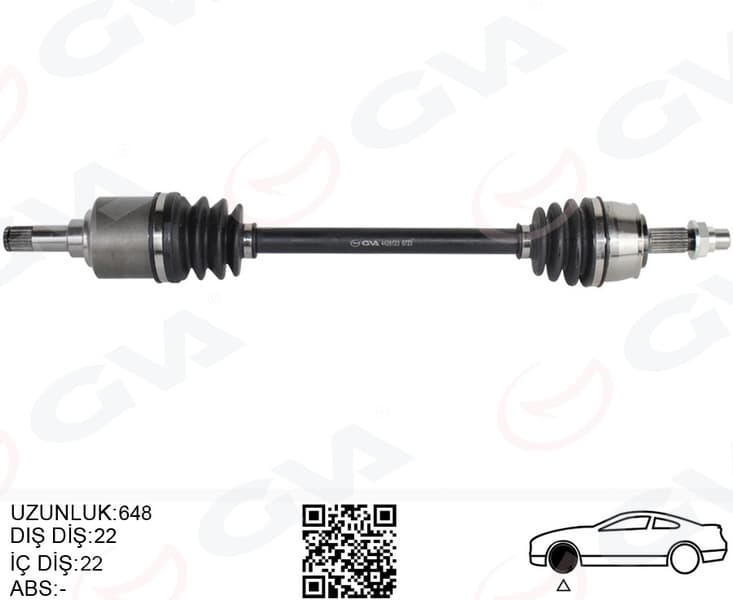 Komple Aks Sol Ön Fiat Grande Punto 199 1.2 Mpi M-T 05-12