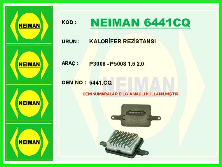 Kalorifer Rezistansi Peugeot P3008-P5008 1.6 2.0 15>