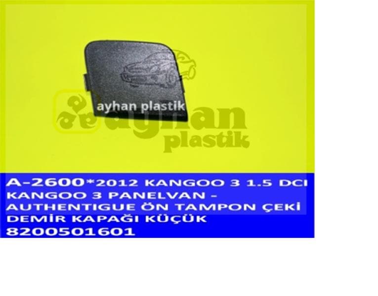 Ön Tampon Çeki Demir Kapağı Küçük Renault Kangoo 1.5 dCi 12>