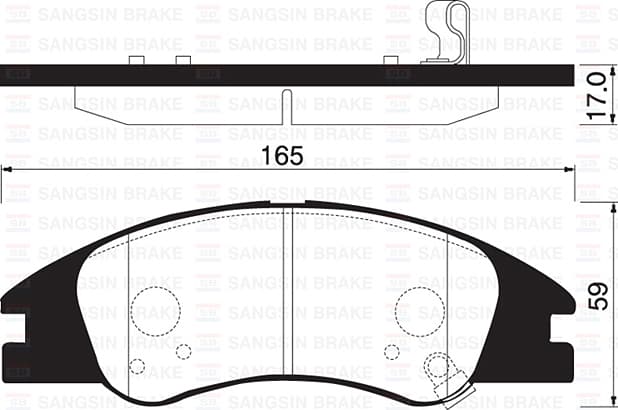 Ön Fren Balata Kia Cerato 2.0L D4EA Dizel 04-06 / 1.6L G4EE Benzinli 05->