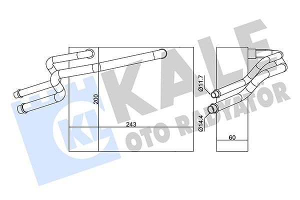 Evaporator Kubistar-Renault Clio-Kangoo