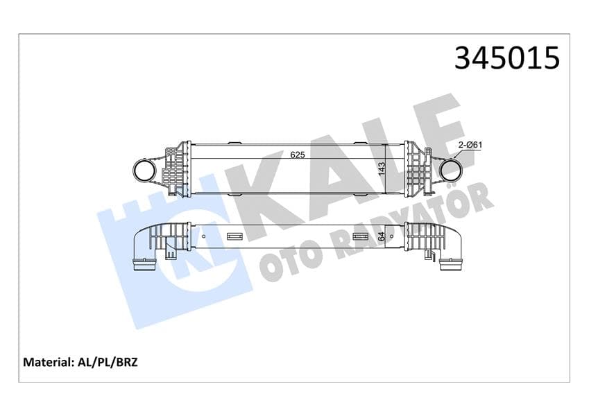 Turbosarj Radyatörü Mercedes W204 S204 C204 C218 W212 C207 X204