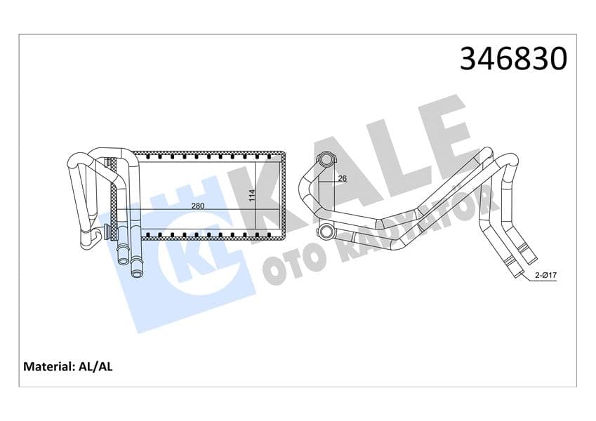 Kalorifer Radyatörü Land Rover Discovery III L319 Range Rover Sport I L320 Boru İle Borulu