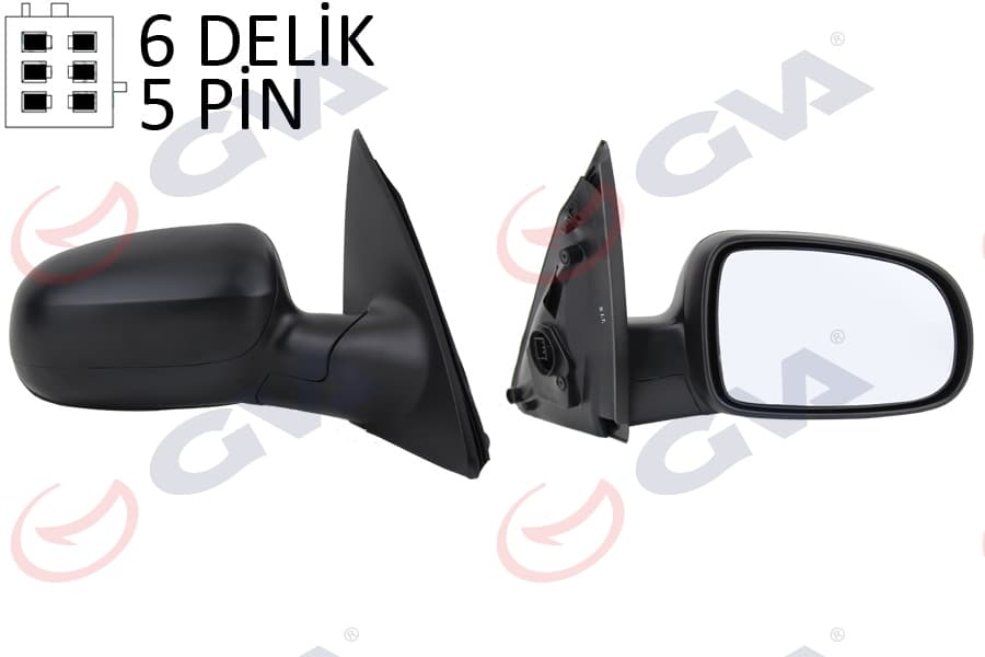 Diş Dikiz Aynasi Sağ Corsa C 01> Elektrikli İsitmali Konveks 5 Fiş VM-200EHR